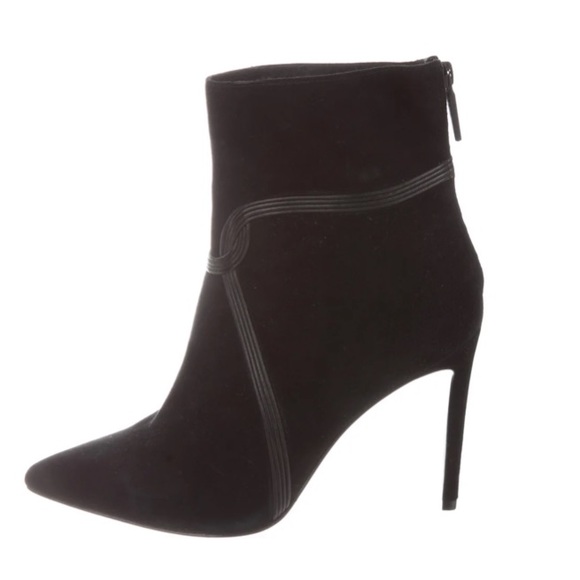 Rachel Zoe Liana Leather Trim Stretch Suede Boot, Size 8 - Picture 2 of 10